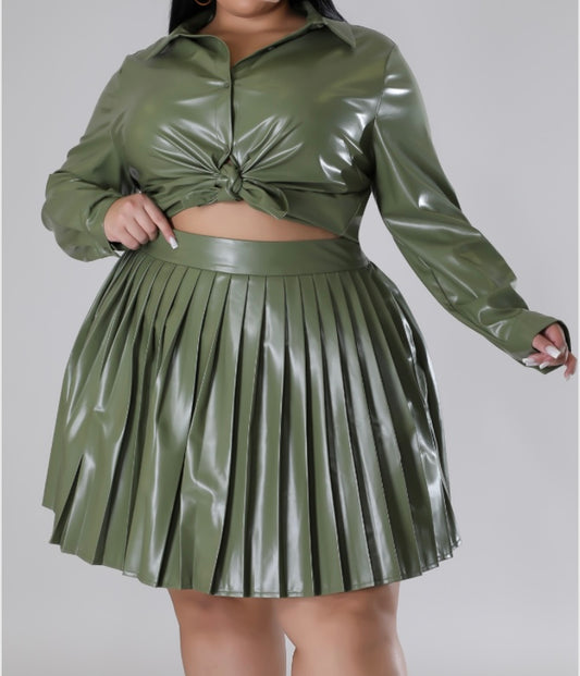 Olive you Skirt Set